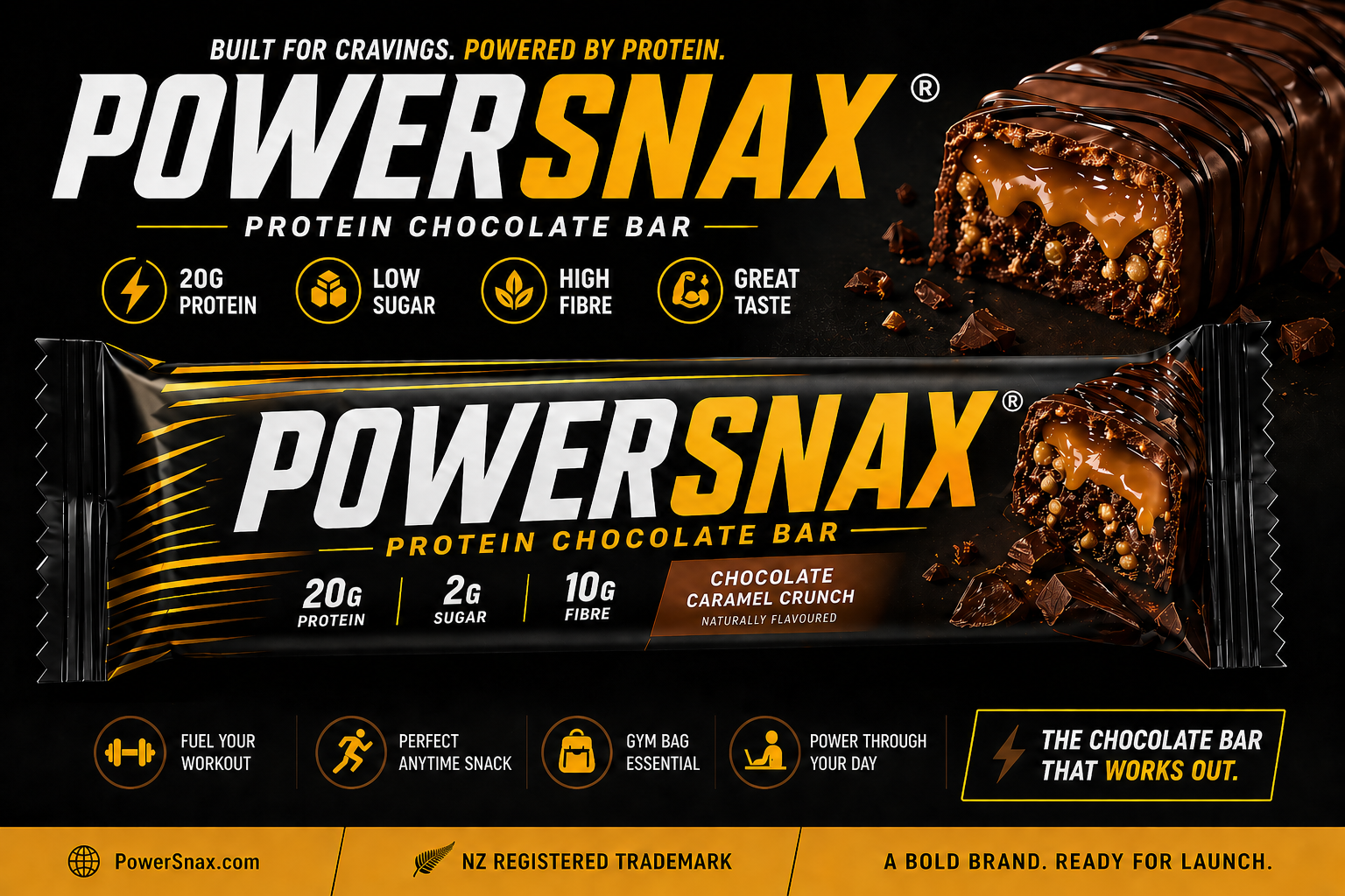 POWERSNAX® Protein Chocolate Bar